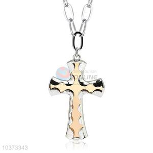 Cross Pendant Punk Zinc Alloy jewellery Necklace