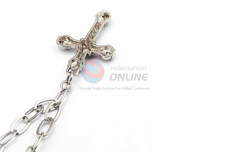 Cross Pendant Punk Zinc Alloy jewellery Necklace