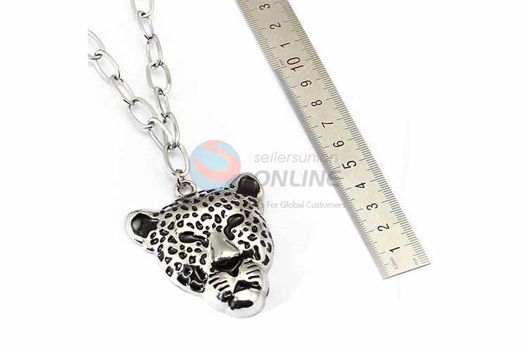 Cheetah Pendant Punk Zinc Alloy Jewellery Necklace