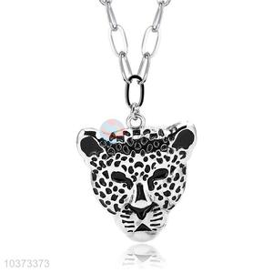 Cheetah Pendant Punk Zinc Alloy Jewellery Necklace