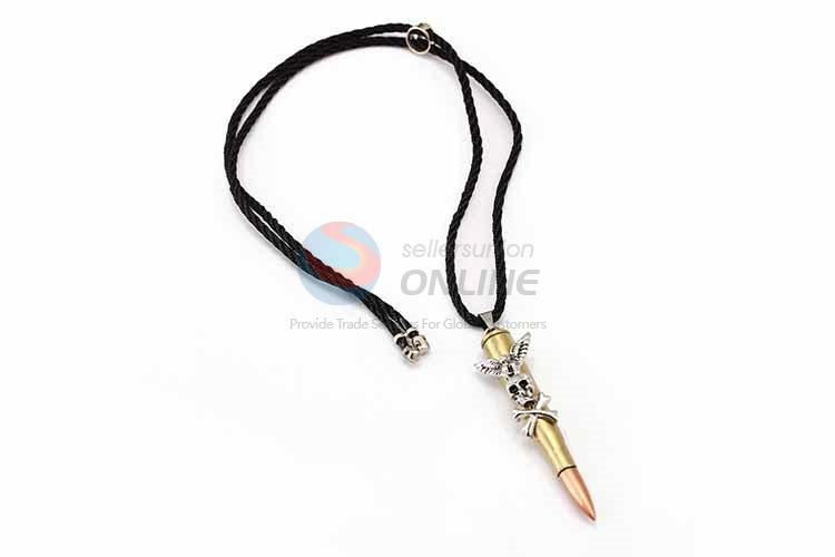 Bullet Shaped Punk Zinc Alloy Jewellery Necklace