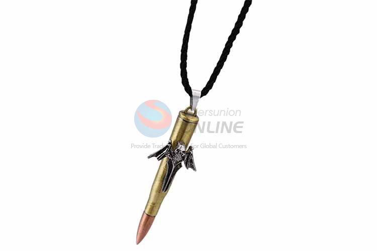 Bullet Shaped Punk Zinc Alloy Jewellery Necklace