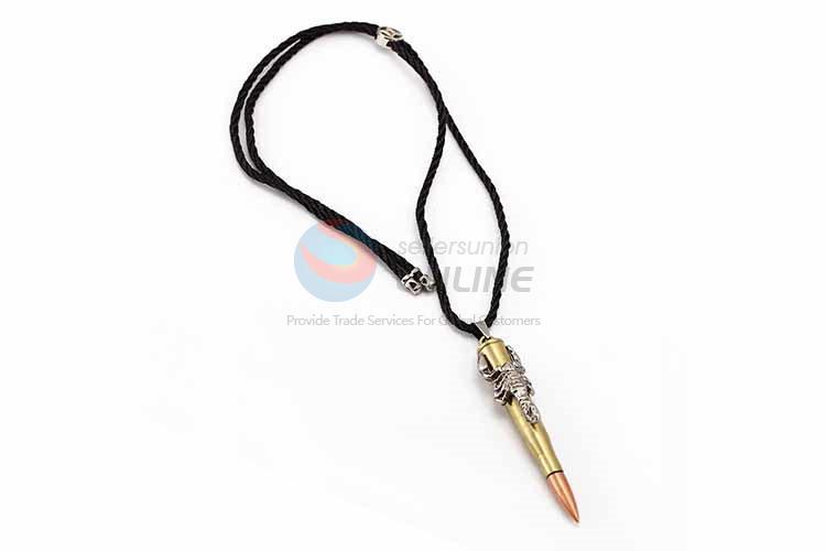 Bullet Shaped Punk Zinc Alloy Jewellery Necklace