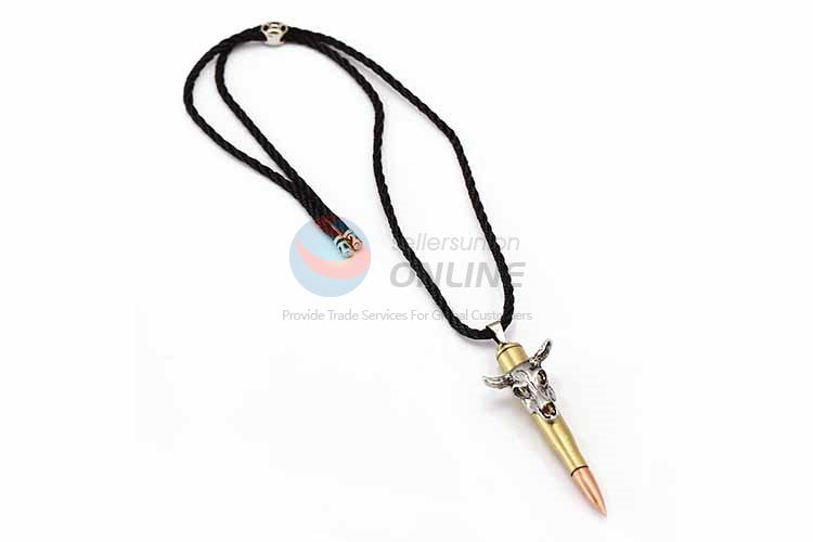 Bullet Shaped Punk Zinc Alloy Jewellery Necklace