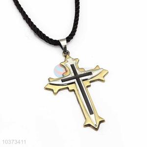 Cross Pendant Punk Zinc Alloy Jewellery Necklace