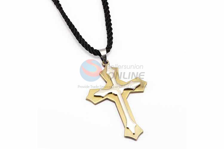 Cross Pendant Punk Zinc Alloy Jewellery Necklace