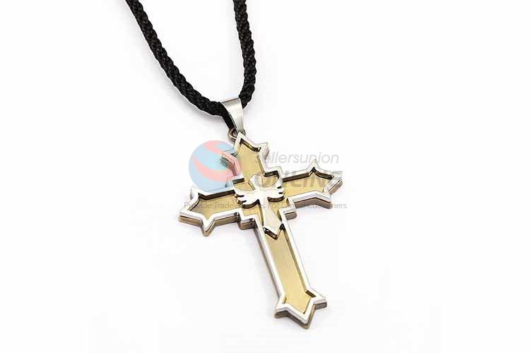 Cross Pendant Punk Zinc Alloy Jewellery Necklace