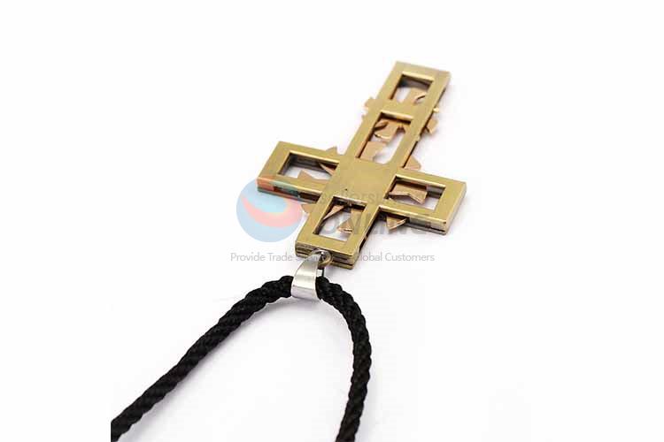 Cross Pendant Punk Zinc Alloy Jewellery Necklace