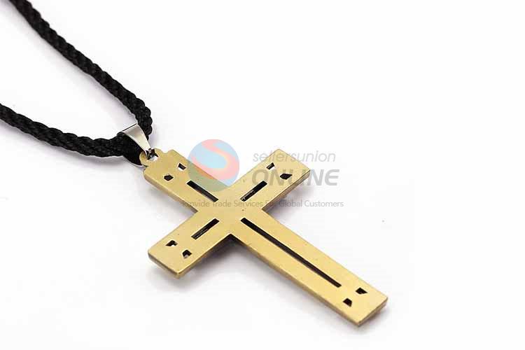 Cross Pendant Punk Zinc Alloy Jewellery Necklace