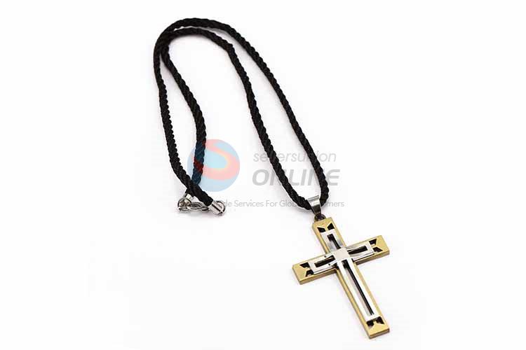 Cross Pendant Punk Zinc Alloy Jewellery Necklace