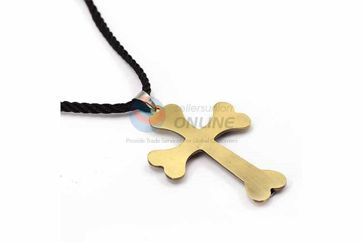 Cross Pendant Punk Zinc Alloy Jewellery Necklace