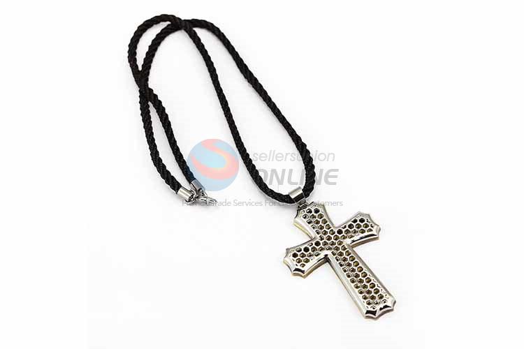 Cross Pendant Punk Zinc Alloy Jewellery Necklace