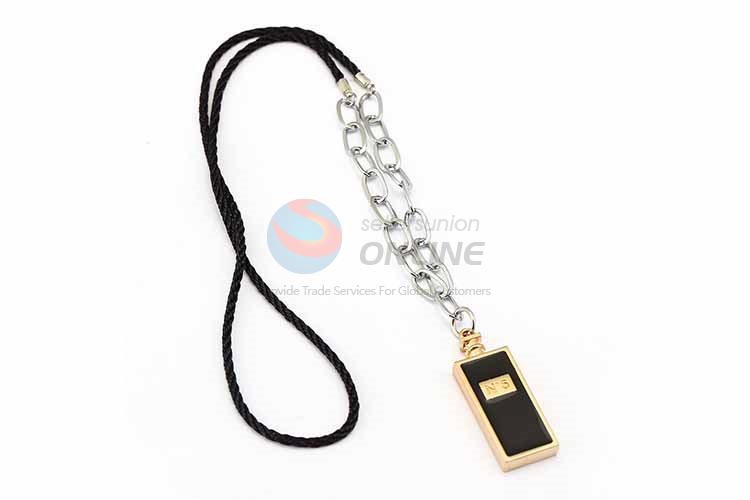 Perfume Pendant Punk Zinc Alloy Jewellery Necklace