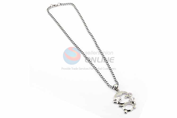 Monkey Pendant Punk Zinc Alloy Jewellery Necklace