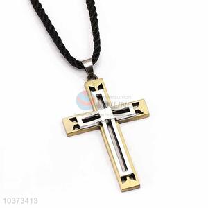 Cross Pendant Punk Zinc Alloy Jewellery Necklace