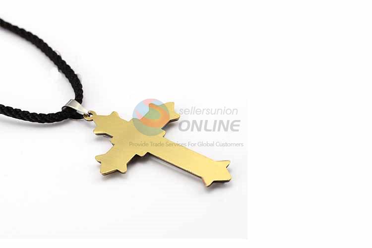 Cross Pendant Punk Zinc Alloy Jewellery Necklace