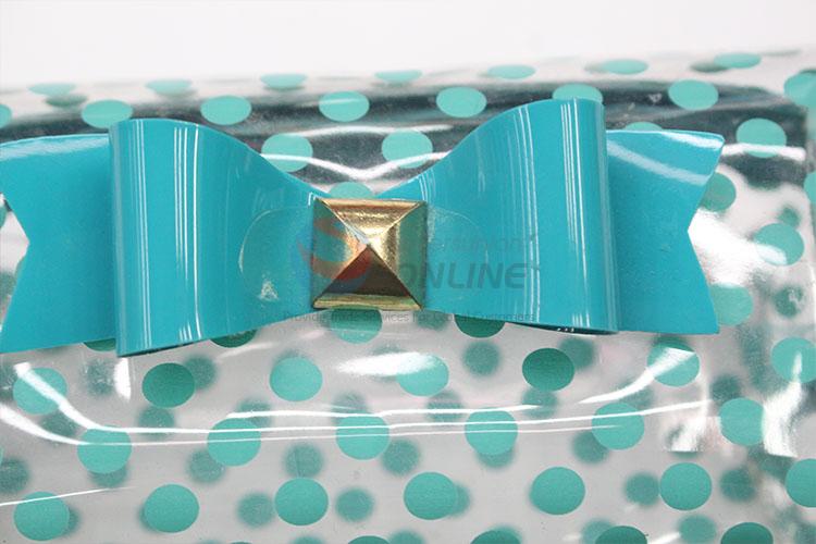 Lovely colorful wave point cosmetic bag