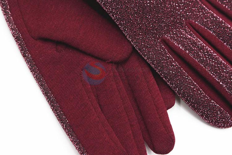 Factory promotional women winter warm gloves outdoor gloves