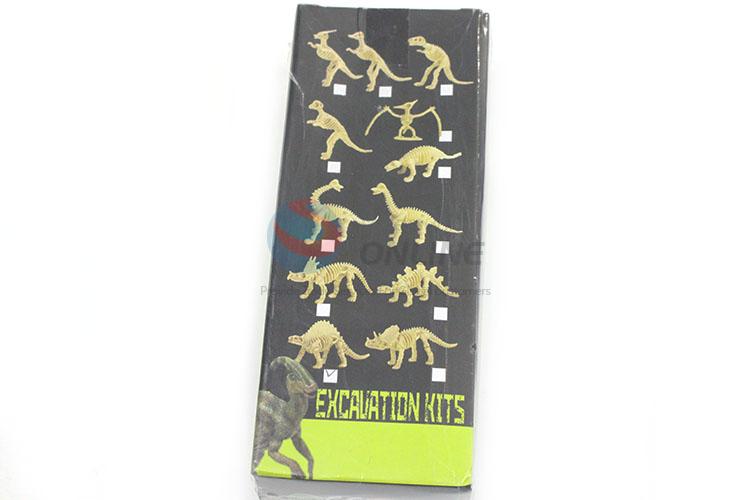 High Quality Jurassic 3D Excavation Kits+Simulation Dinosaur for Sale