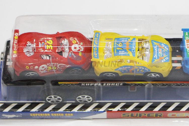 Promotional Gift Friction Drag Head Truck Toys with Cars