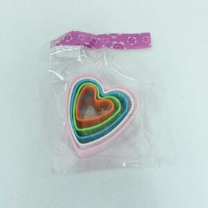 Best cute 5pcs loving heart shape cake moulds