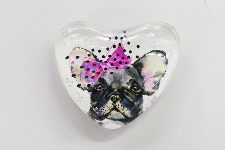 Fuuny Dog Glass Decorations Fridge Magnet Sticker