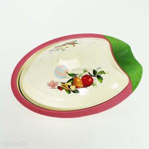 Floral Melamine Plate With Lid