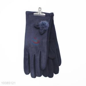 Women wearing fashion fur glove driving gloves