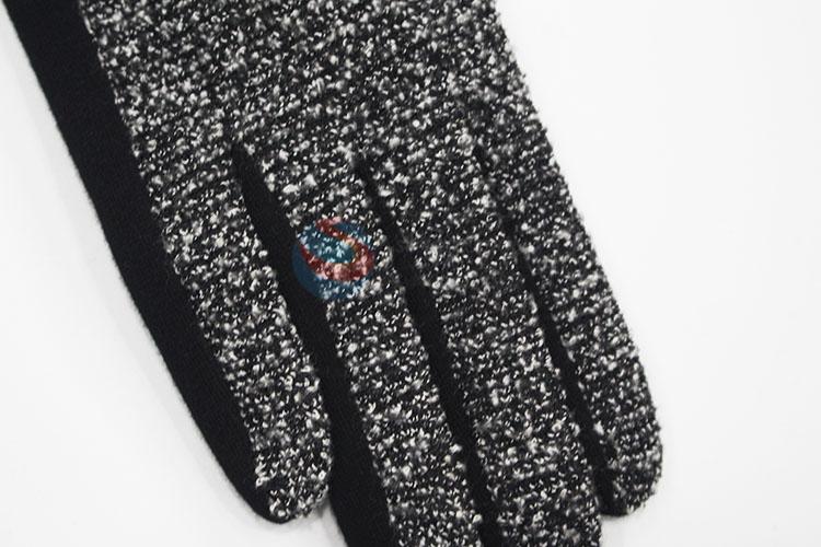 Women winter warm wool cuff gloves