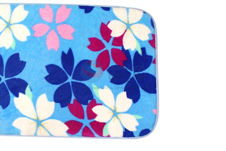 Top grade custom flower printed floor mat