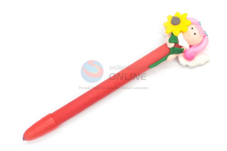 Cheap Pretty Girl Polymer Clay Ball-Point Pen