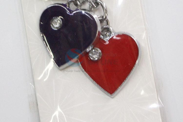 Good quality colorful heart shape key chain