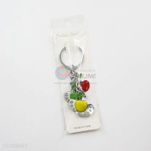 Popular cheap colorful apple shape key chain