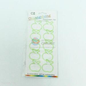 10pcs Apple Design Lovely School Office Paper Clip