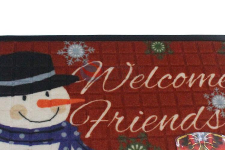 Latest Style Snowman Printing Bath Carpet