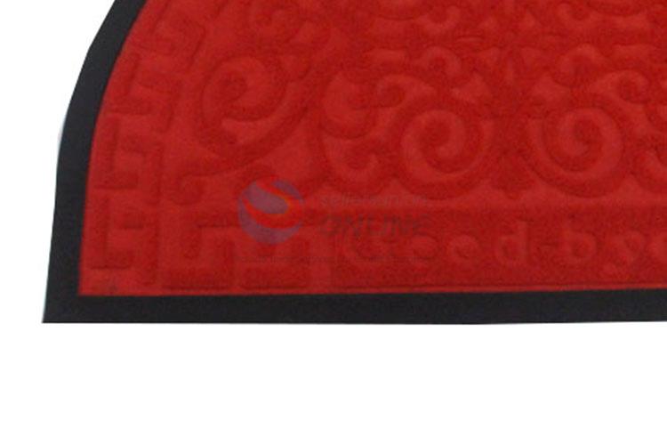 Factory Price Popular Red Semicircle Door Mat