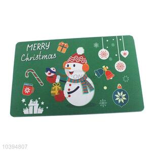 Factory Price High Quality Snowman Printed Door Carpet