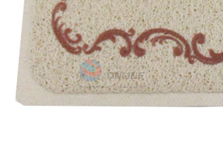 Customized New Arrival Flower Printed Semicircle Door Mat