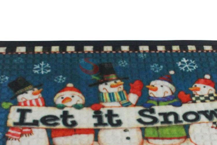 Wholesale China Supply Snowman Printed Bath Carpet