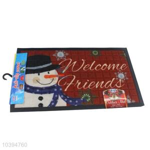 Latest Style Snowman Printing Bath Carpet