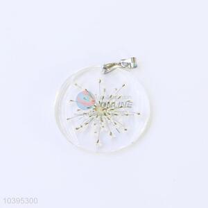 Wholesale Real Flower Zinc Alloy Pendant With Gold Chain