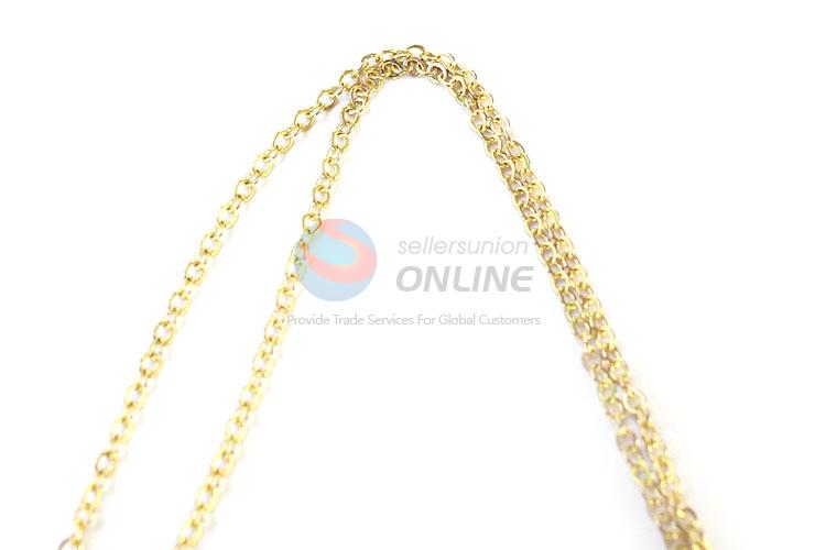 New Design Real Flower Drop Pendant With Gold Chain