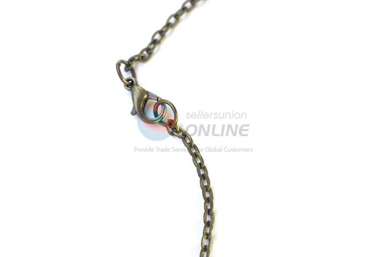 New Design Owl Shape Zinc Alloy Pendant With Chain