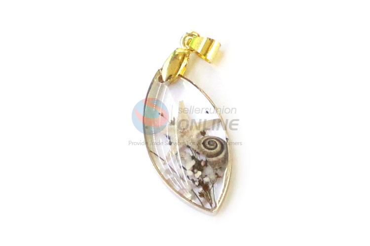 Popular Zinc Alloy Real Flower Pendant Fashion Jewelry