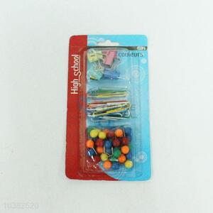 Best 6pcs binder clips/15pcs paper clips/35pcs pushpins set