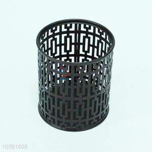 Black Hollow Metal Pen Container