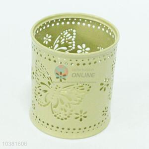 Metal Butterfly Hollow Out Brush Pot