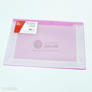 Rose Red Transparent Office File Bag