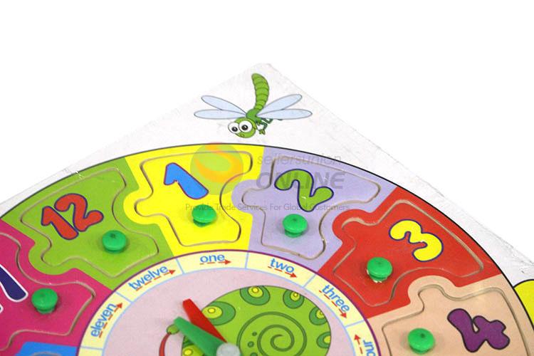 Good quality educational snail shaped clock puzzle