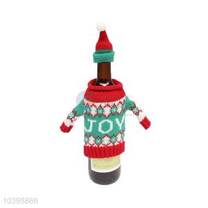 Good Quality Colorful Christmas Red Wine Bottle Cover